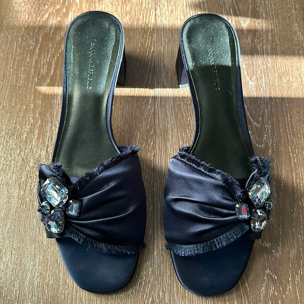 Banana republic heeled slides